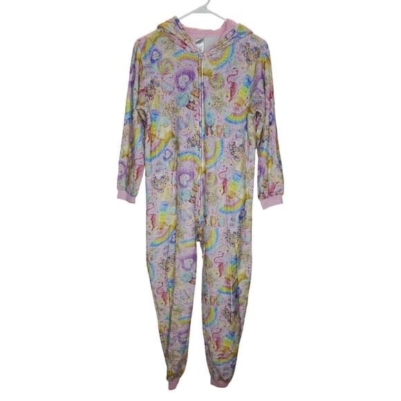 The Children’s Place Rainbow Fleece Hooded One Piece 14 XL - Picture 1 of 6